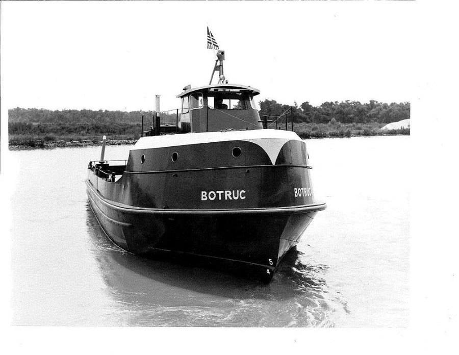 The first Botruc supply vessel, 1956